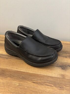 Dansko Wayne Leather Slip On Loafers Comfort Shoe Black Men’s